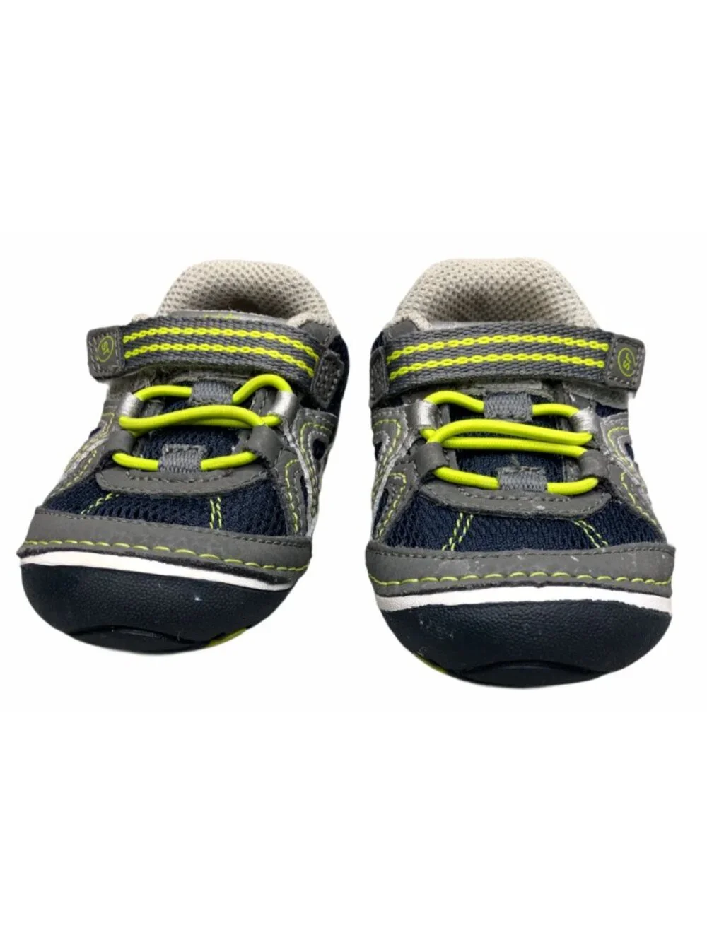 Stride Rite Riff Water Sandals Baby Boys 4 mos Infant Hook Loop Blue Green Gray